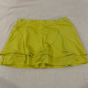 Athleta Swagger Fly By Skirt/Skort Yellow Size S
